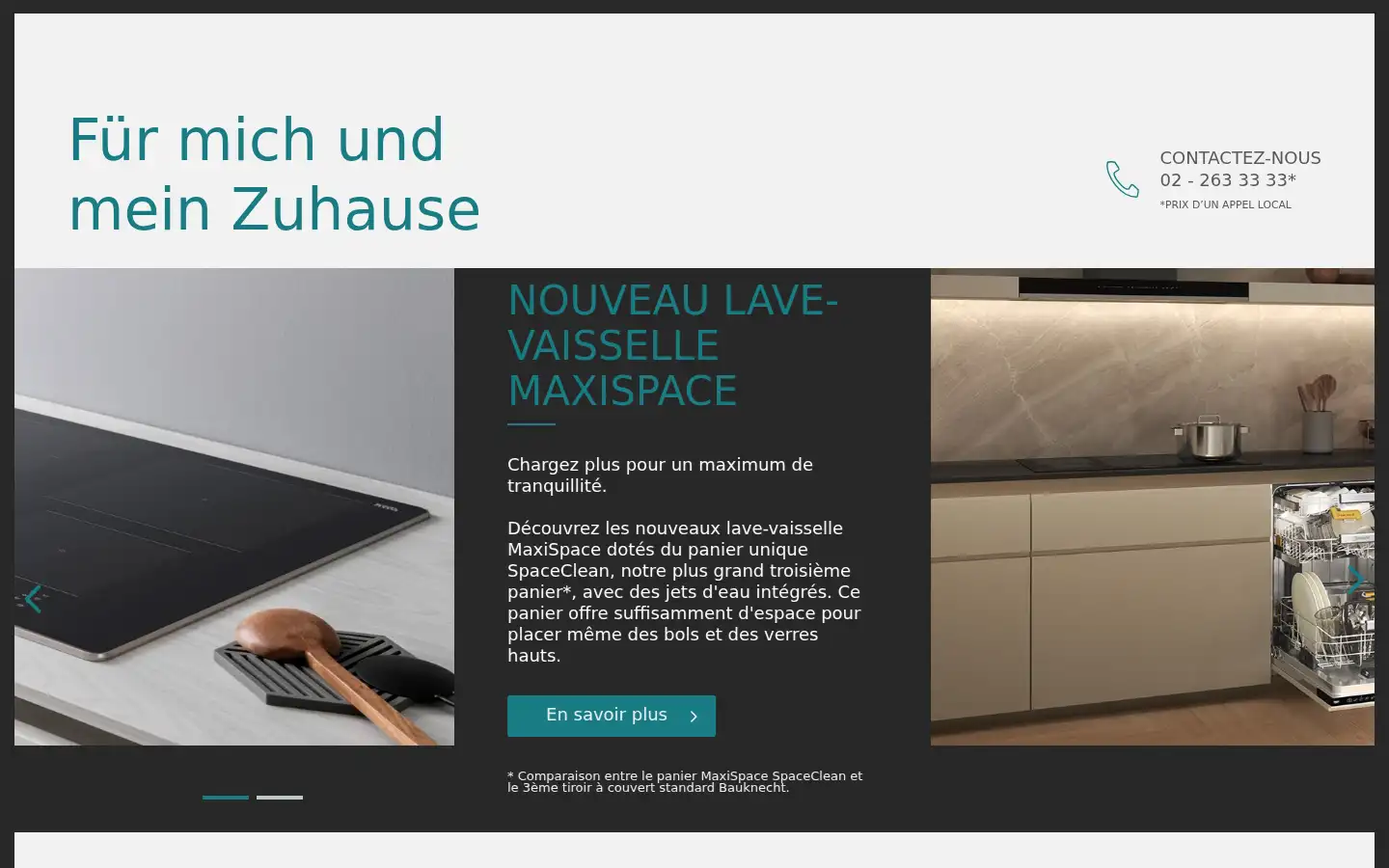 Screenshot of bauknecht.be