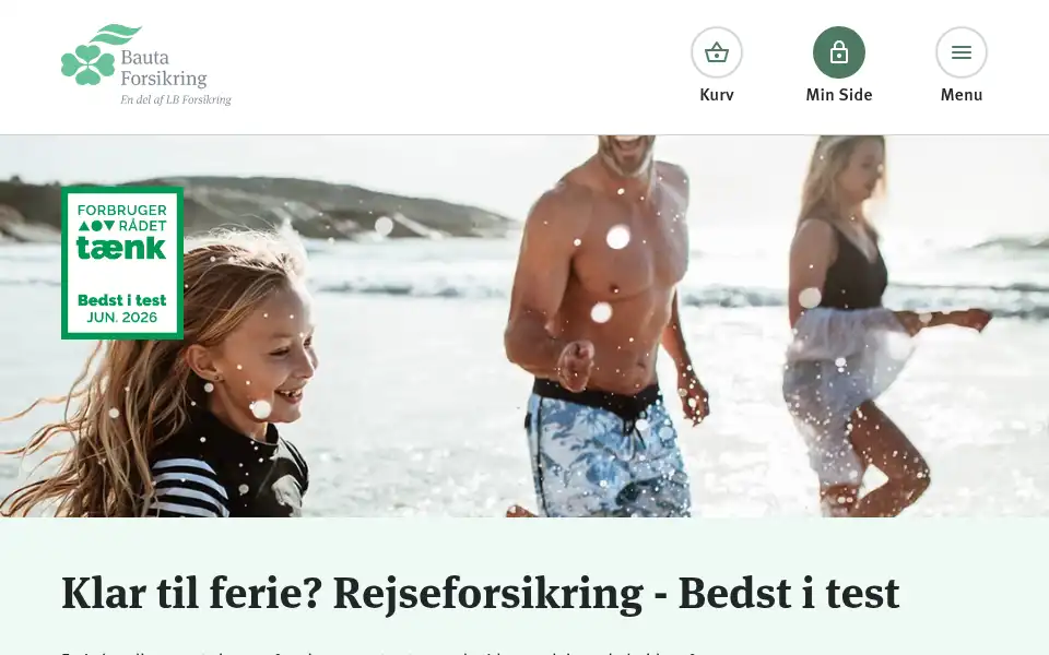 Screenshot of bauta.dk
