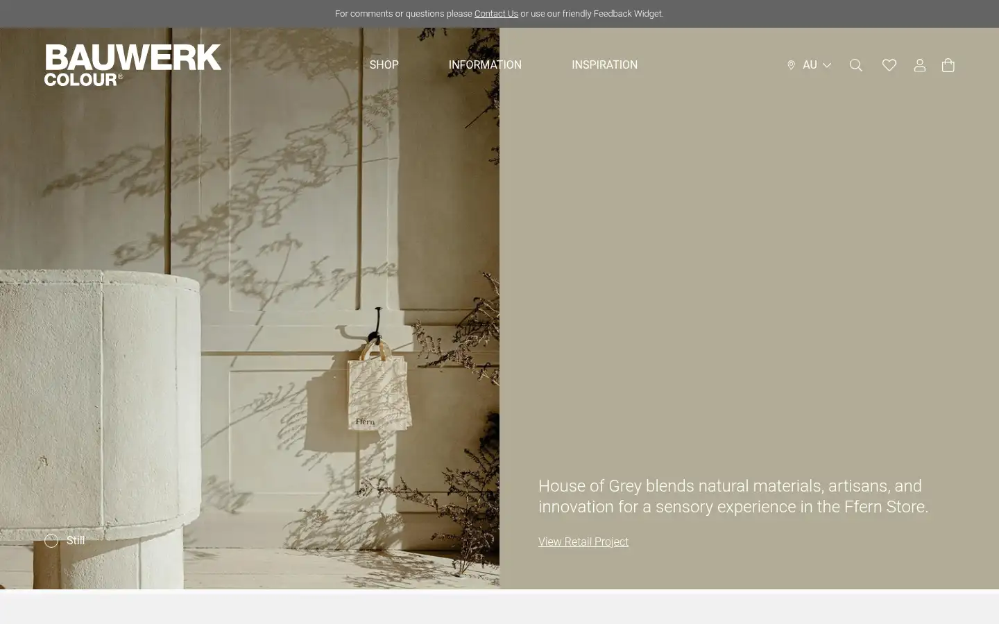 Screenshot of bauwerkcolour.com