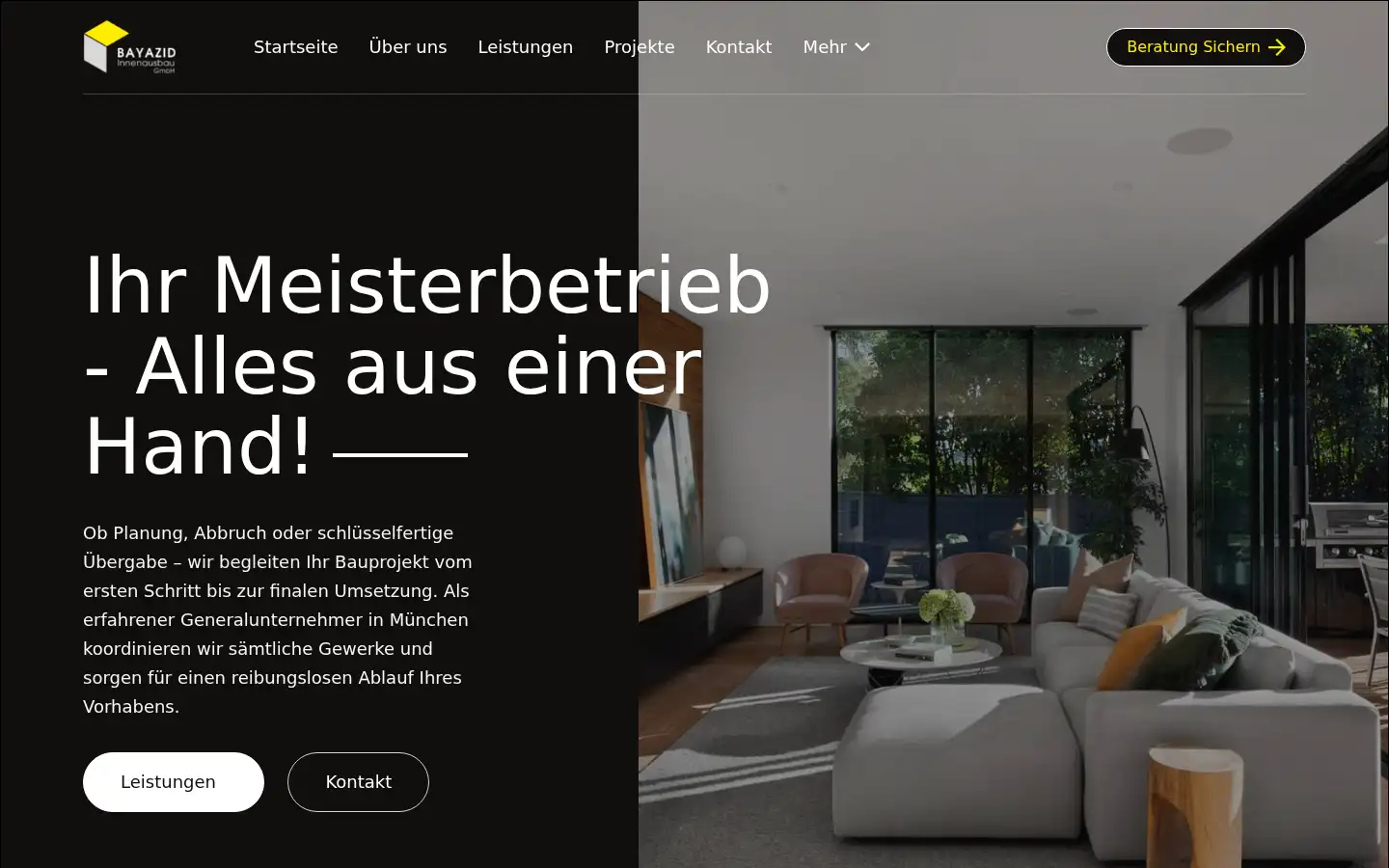 Screenshot of bayazid-innenausbau.de