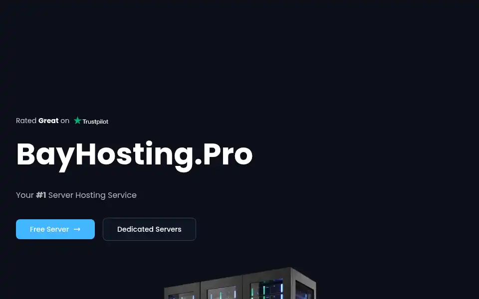 Screenshot of bayhosting.pro