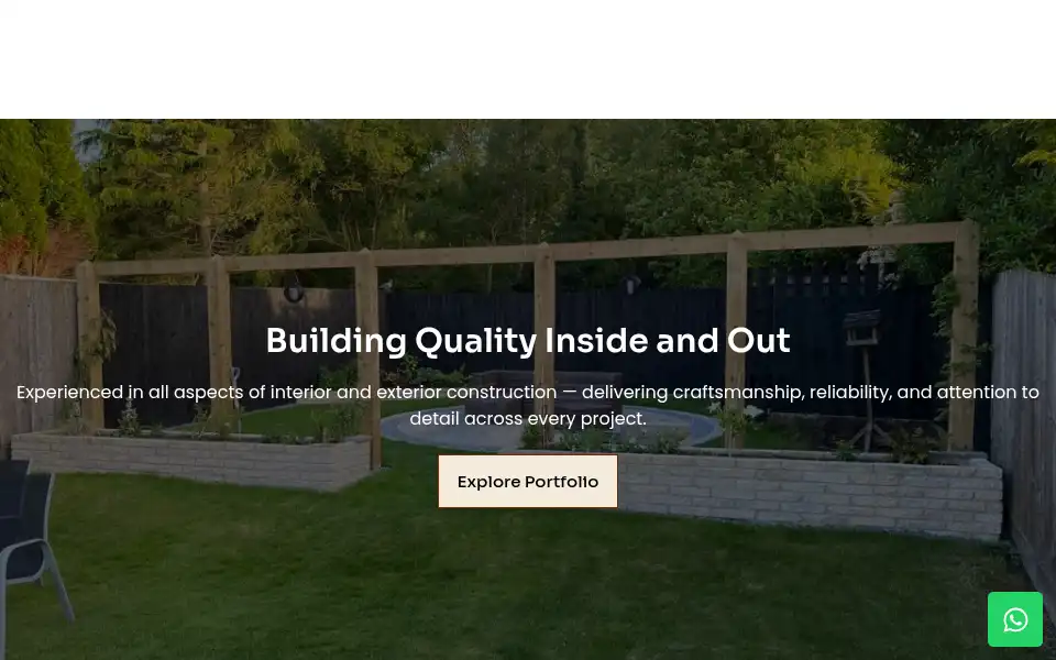 Screenshot of baylissbuilders.co.uk