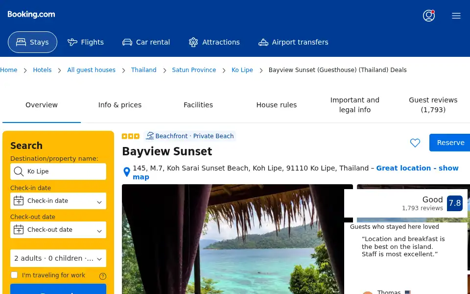 Screenshot of bayviewsunsetresort.top