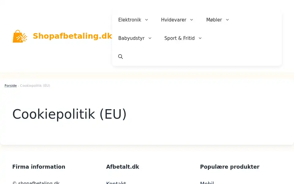 Screenshot of bazarauktion.dk