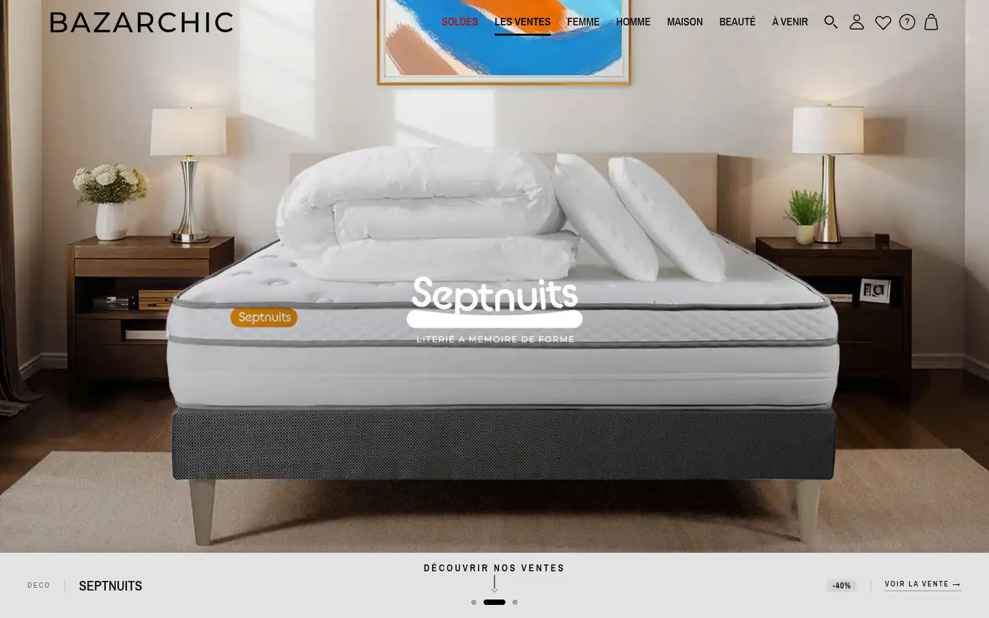 Screenshot of bazarchic.com