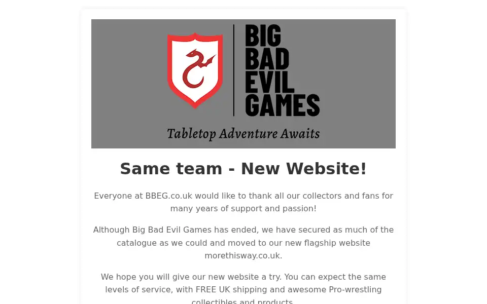 Screenshot of bbeg.co.uk