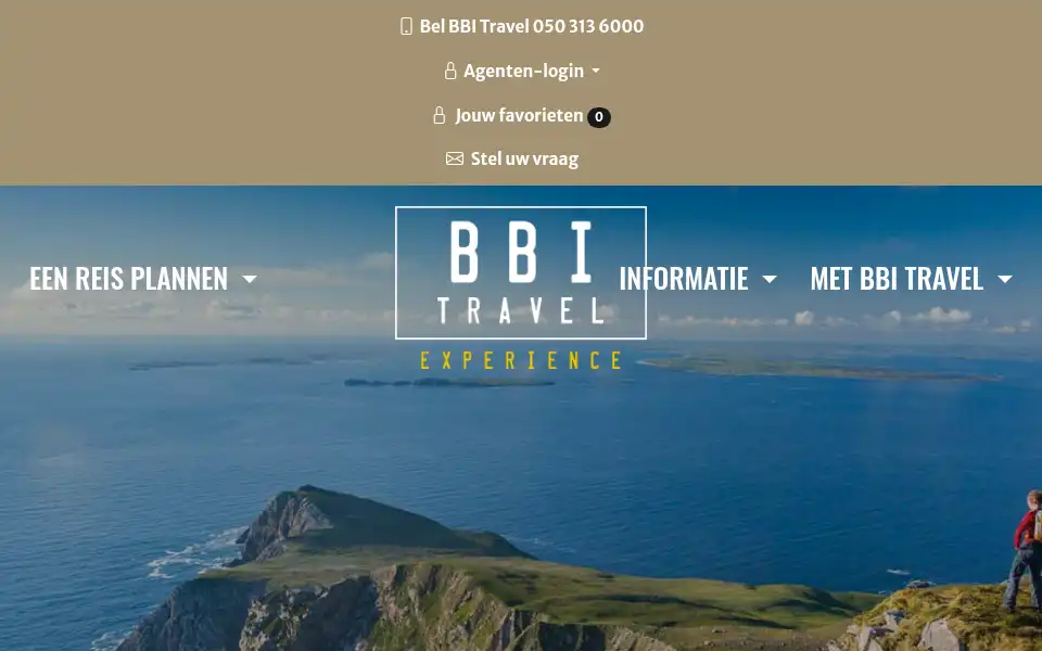 Screenshot of bbi-travel.nl