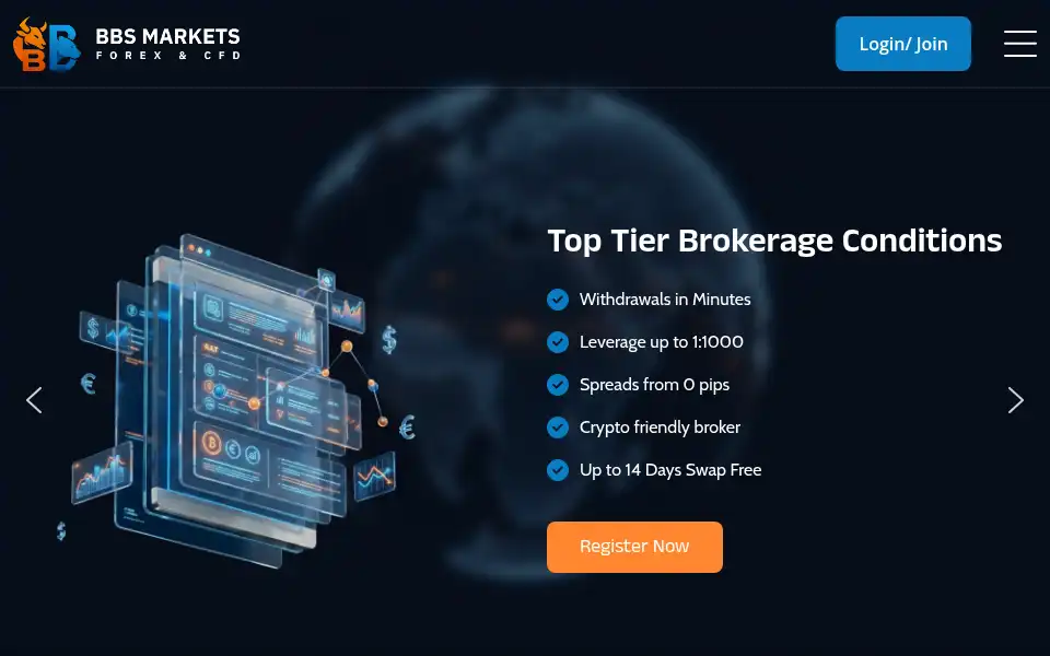 Screenshot of bbsmarkets.com