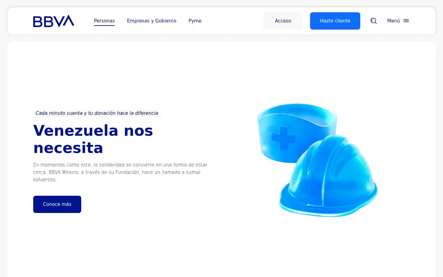 Screenshot of bbva.com.mx