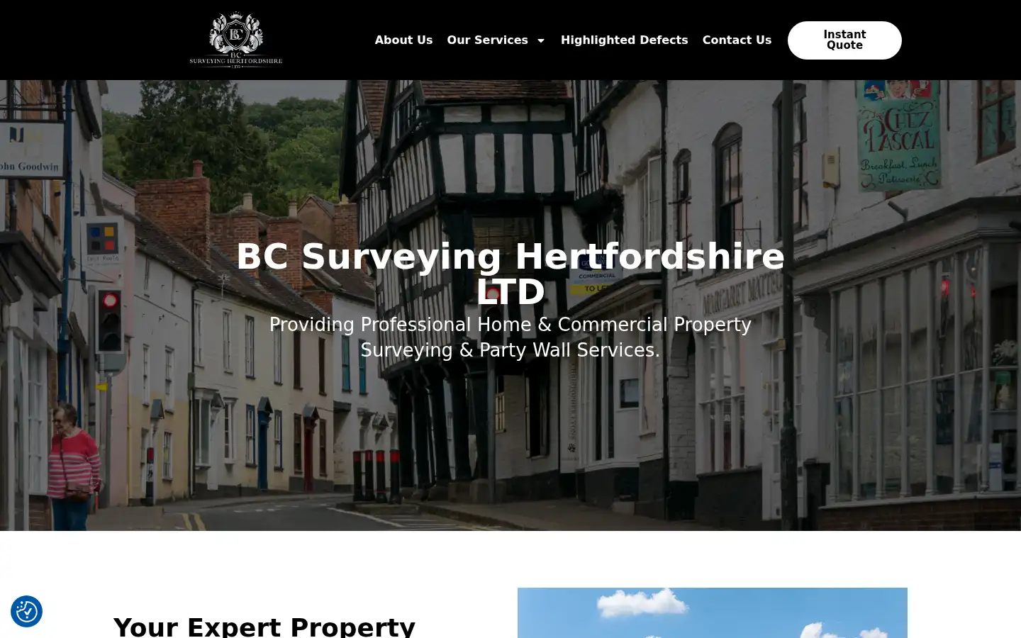 Screenshot of bc-surveying.co.uk