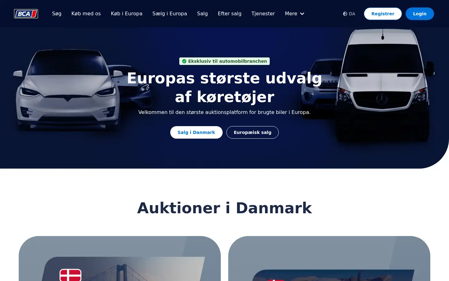 Screenshot of bca.dk