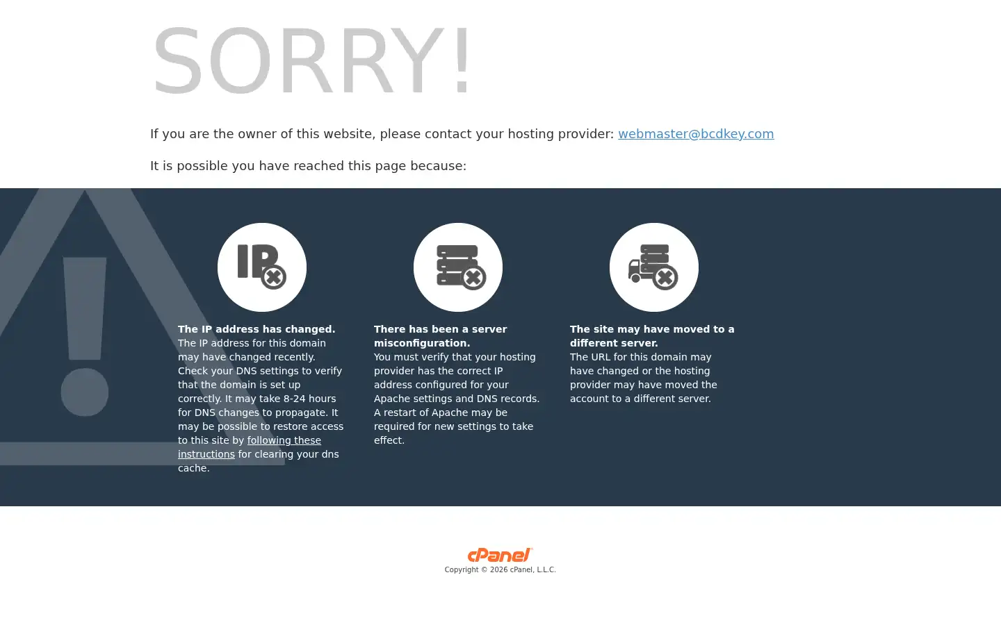 Screenshot of bcdkey.com