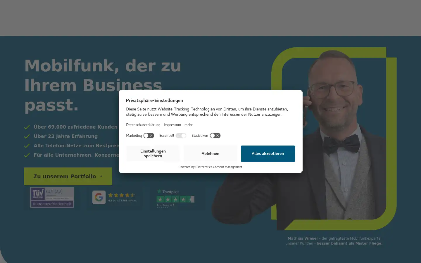 Screenshot of bcsmobile.de