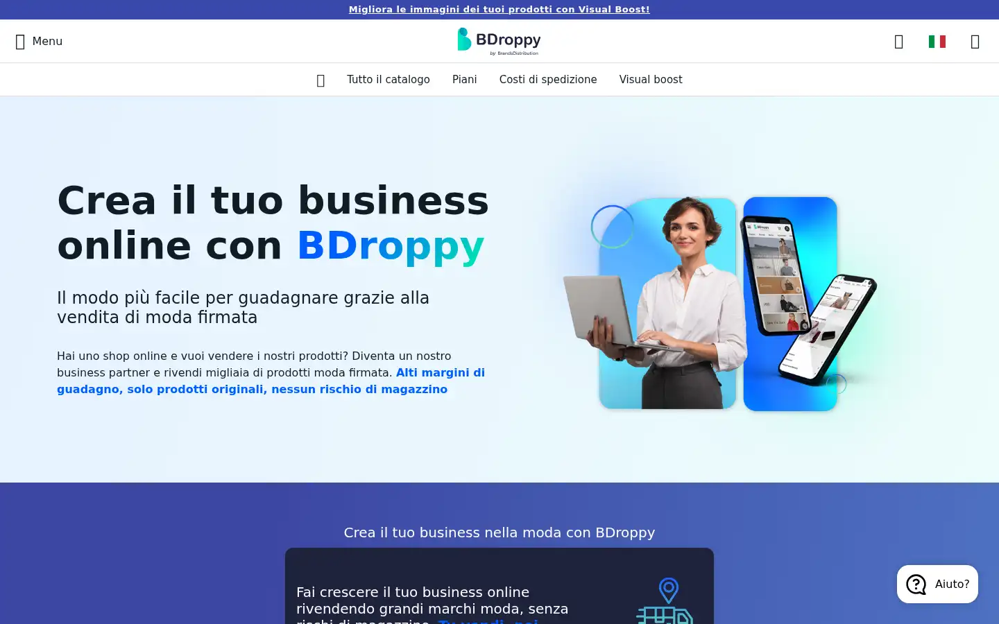 Screenshot of bdroppy.com