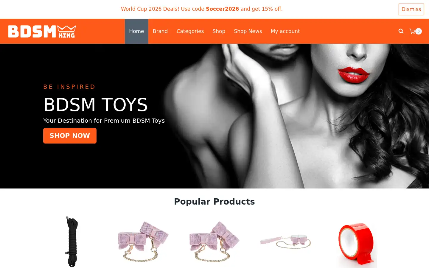 Screenshot of bdsmking.eu
