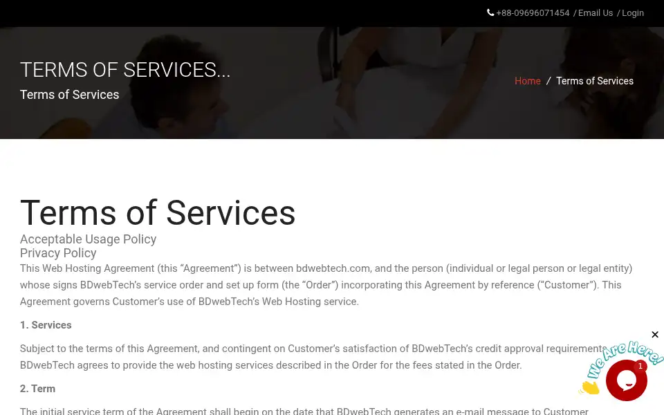 Screenshot of bdwebtech.com