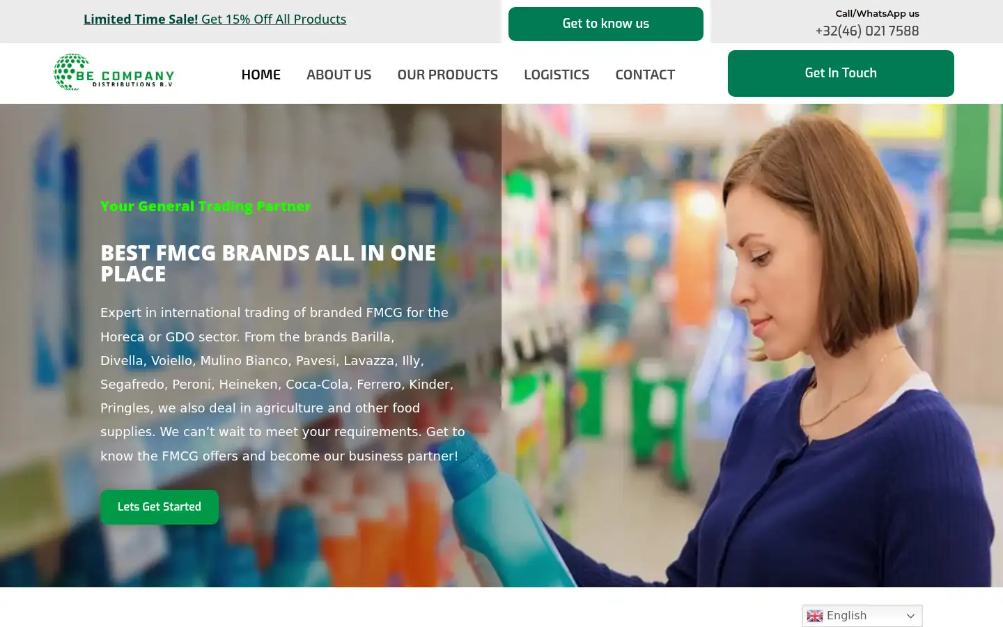 Screenshot of be-distribtion.com