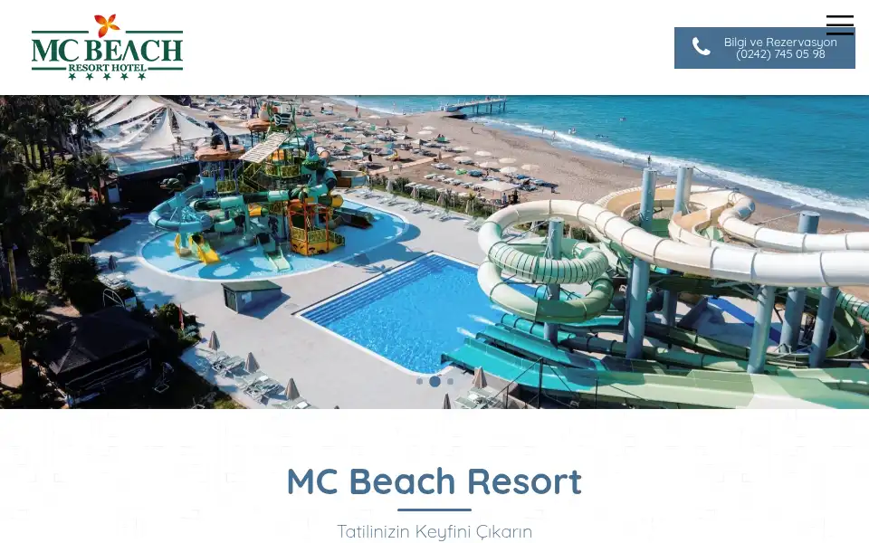 Screenshot of beach.mcgrouphotels.com