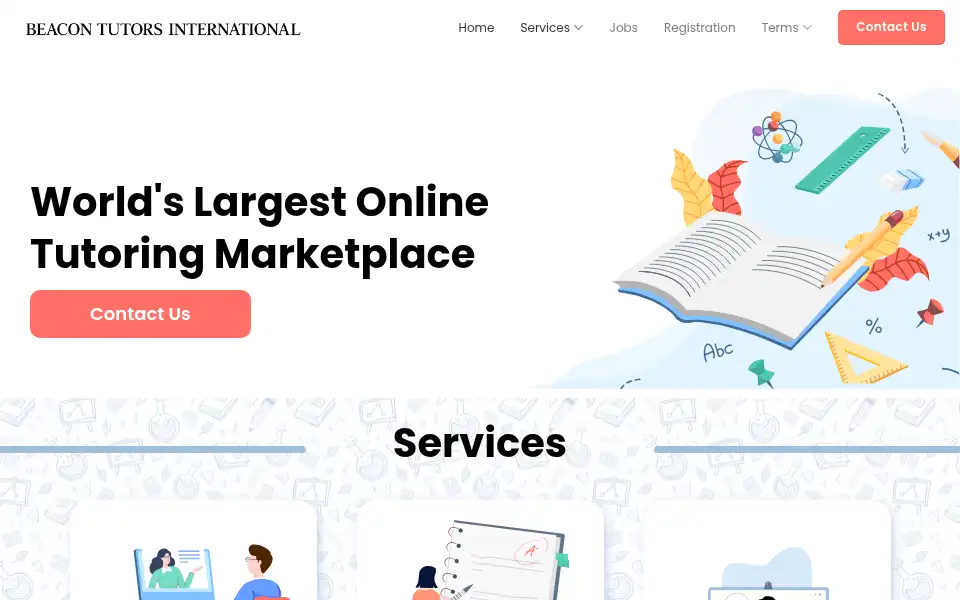 Screenshot of beacontutorspk.com