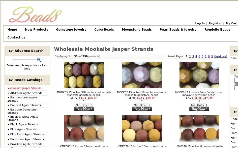 Screenshot of bead8.com