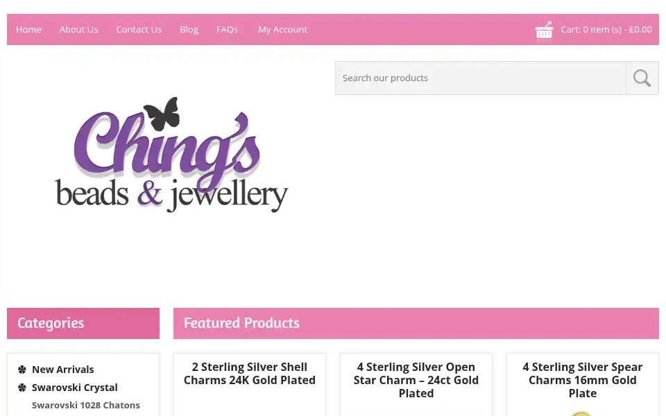 Screenshot of beadsandjewellery.co.uk