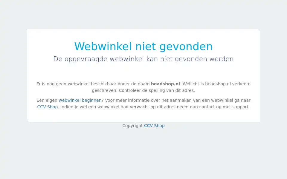 Screenshot of beadshop.nl