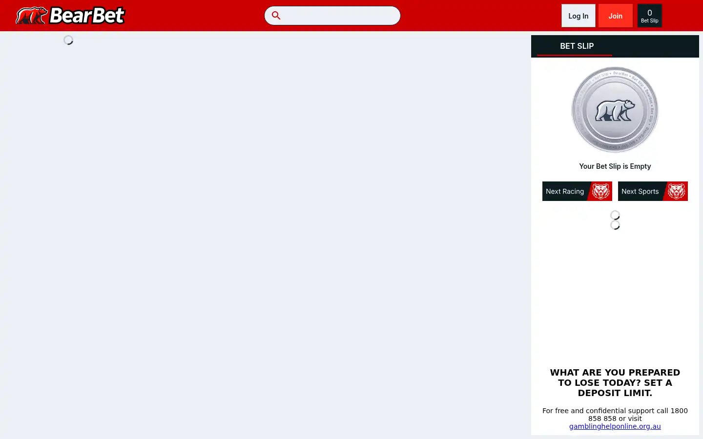 Screenshot of bearbet.com.au