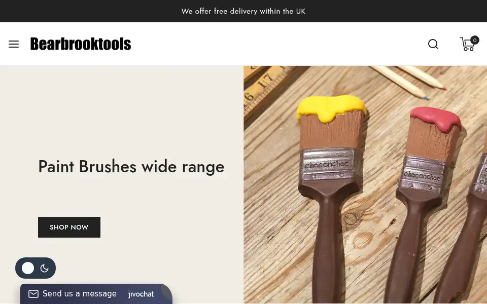 Screenshot of bearbrooktools.com
