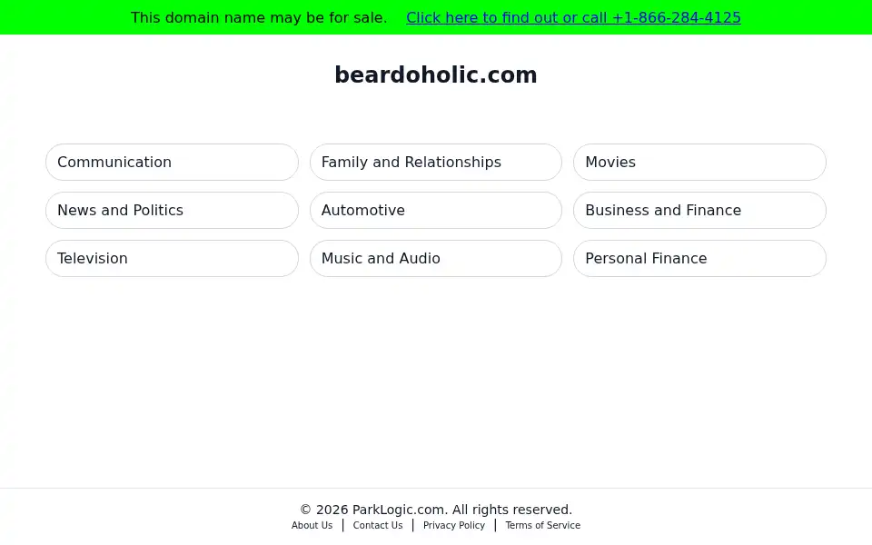 Screenshot of beardoholic.com