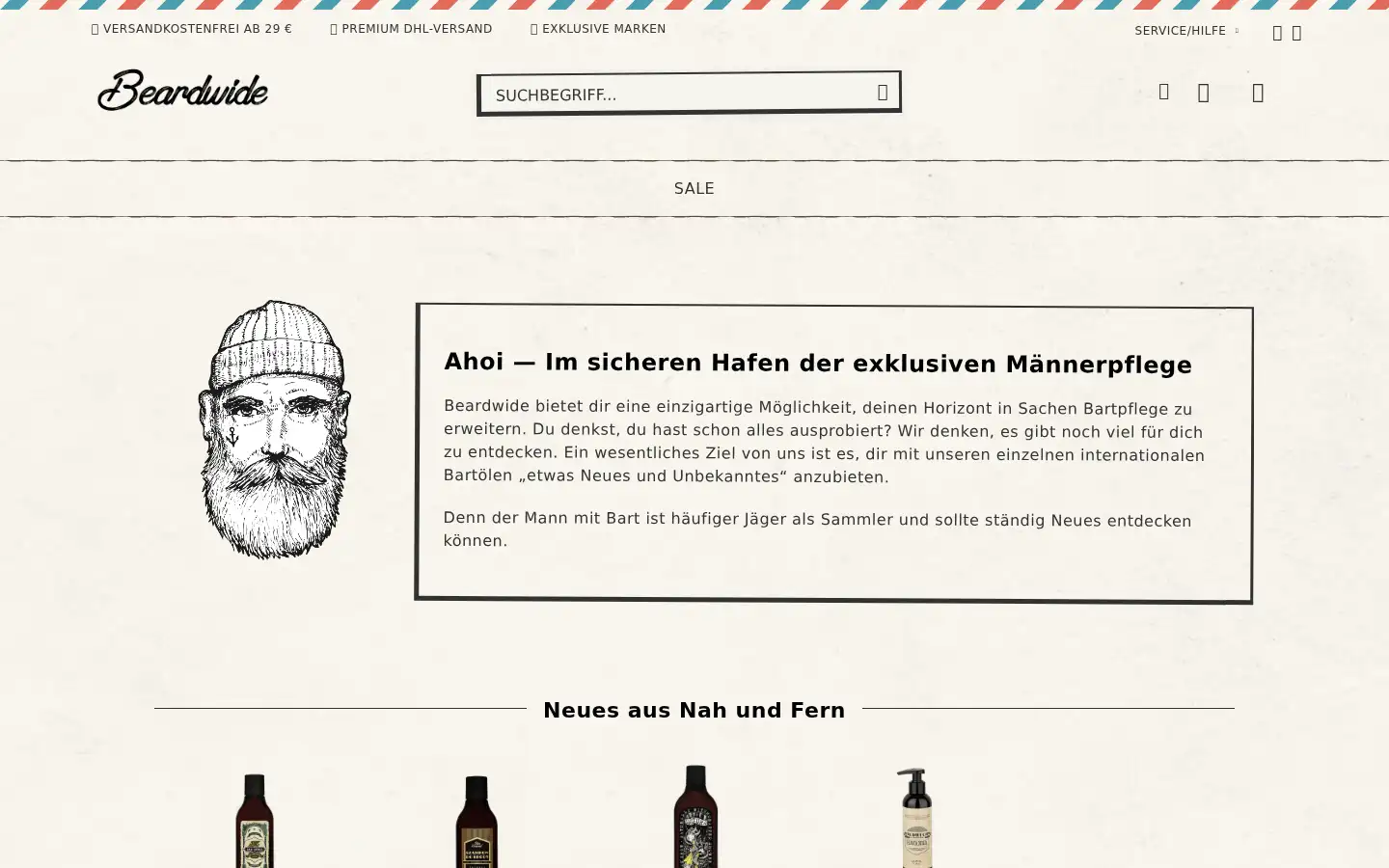 Screenshot of beardwide.com