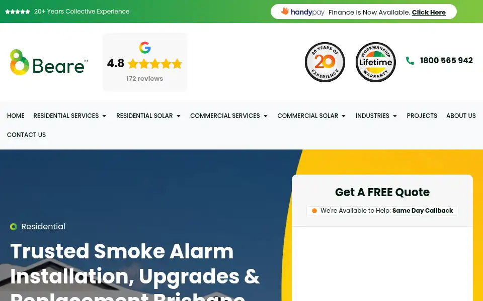 Screenshot of bearegroup.com.au