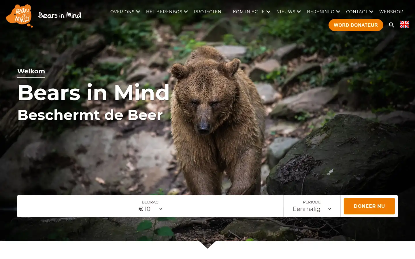 Screenshot of bearsinmind.org