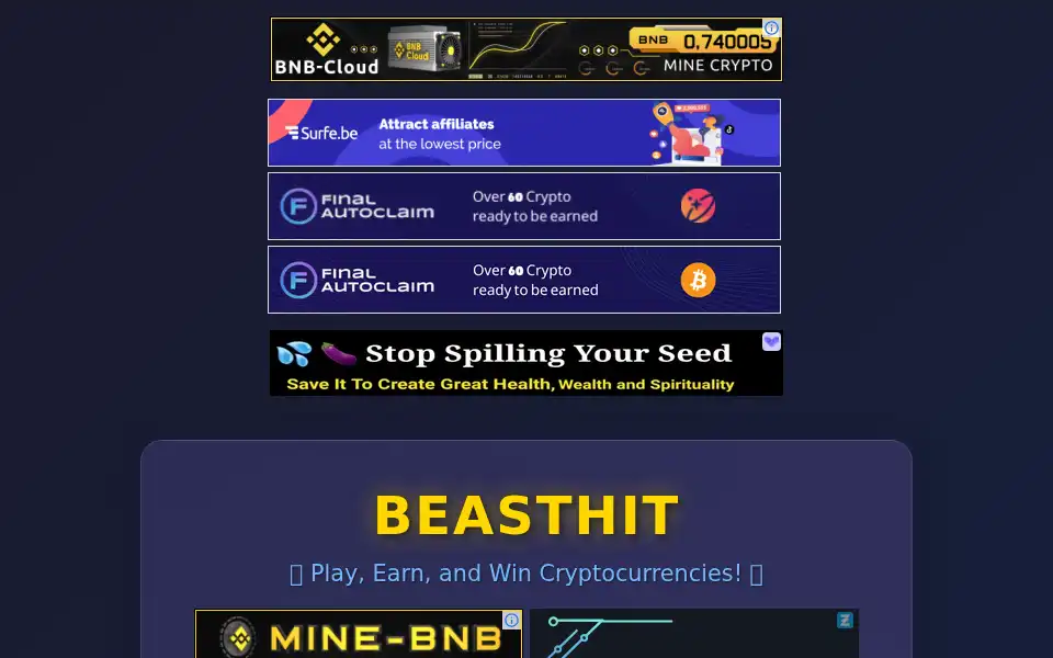 Screenshot of beasthit.com