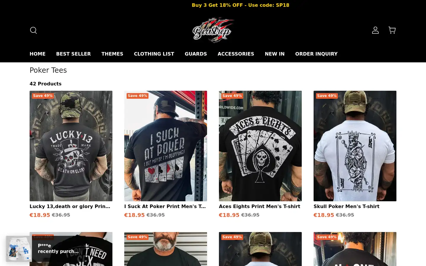 Screenshot of beastrep.com