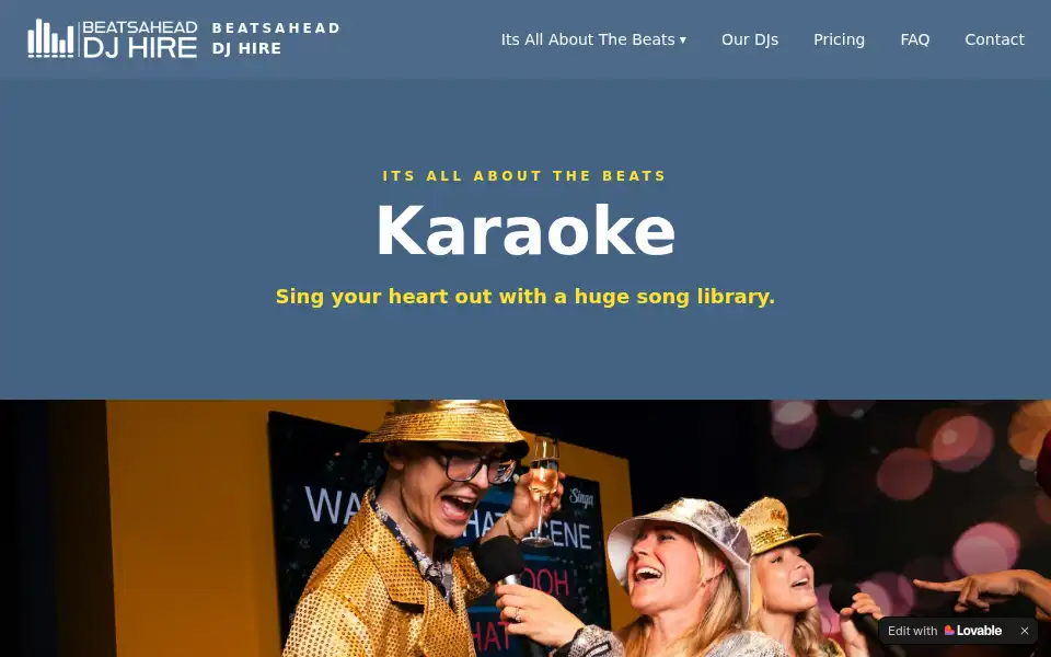 Screenshot of beatsahead.com