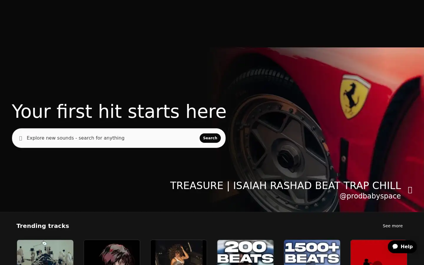 Screenshot of beatstars.com