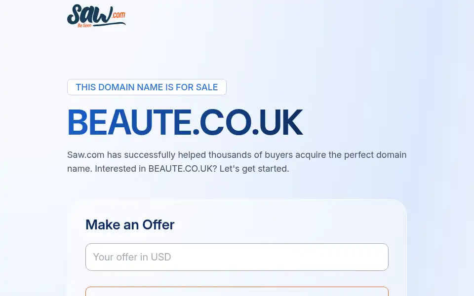 Screenshot of beaute.co.uk