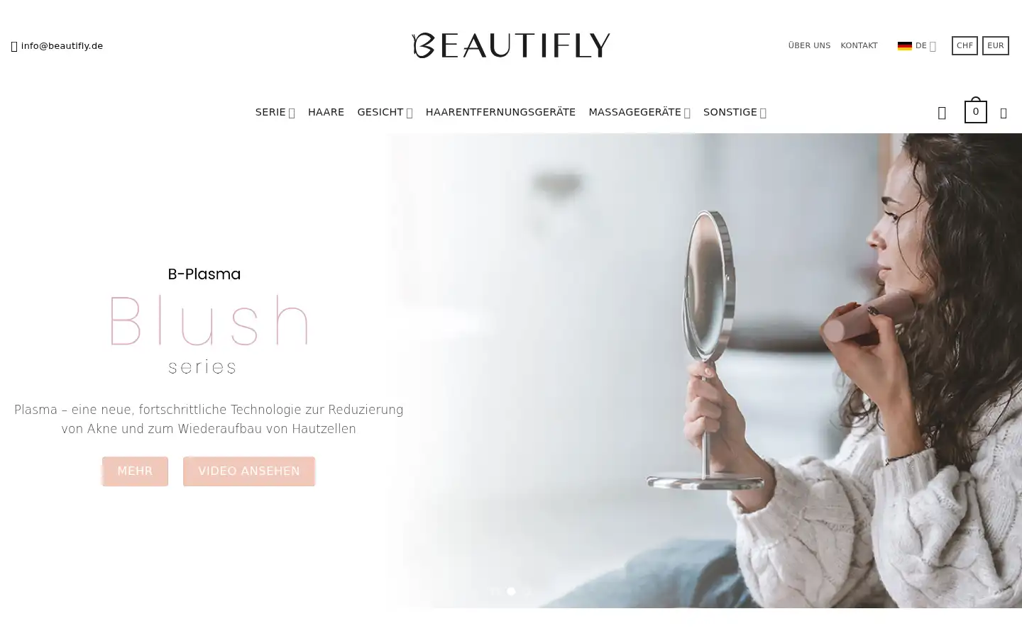 Screenshot of beautifly.de