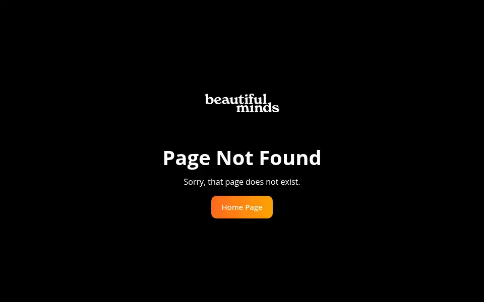 Screenshot of beautifulminds.com.au