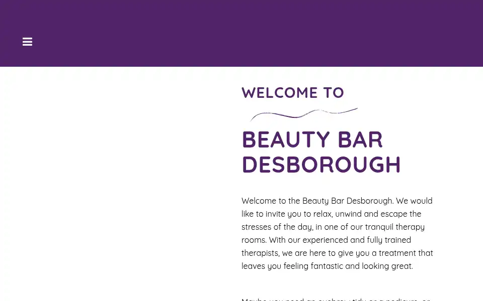 Screenshot of beautybardesborough.co.uk