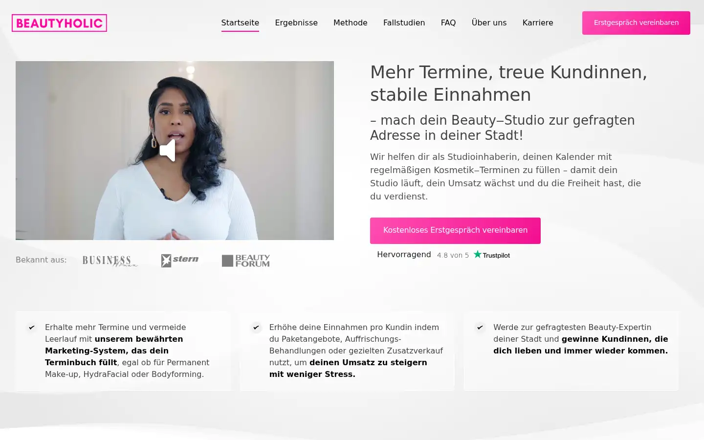 Screenshot of beautyholic.de