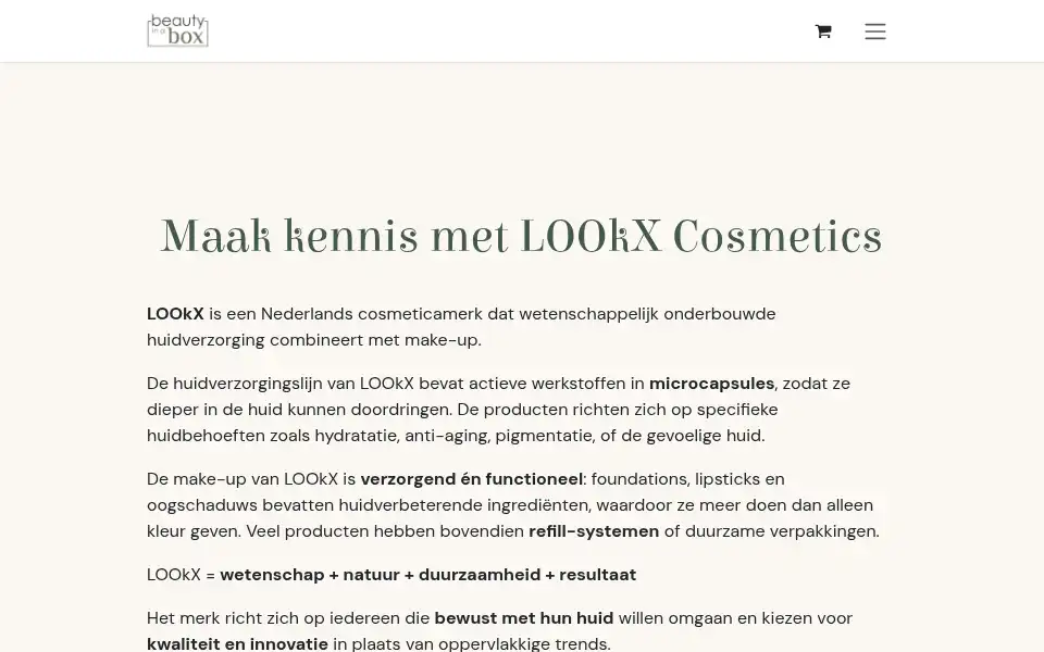 Screenshot of beautyinabox.be