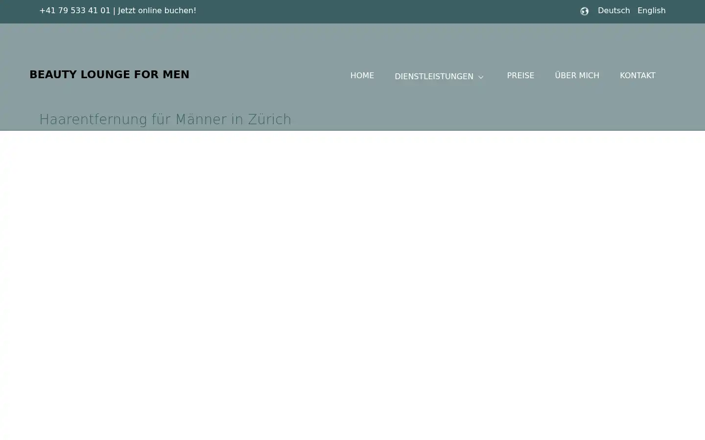 Screenshot of beautyloungeformen.ch