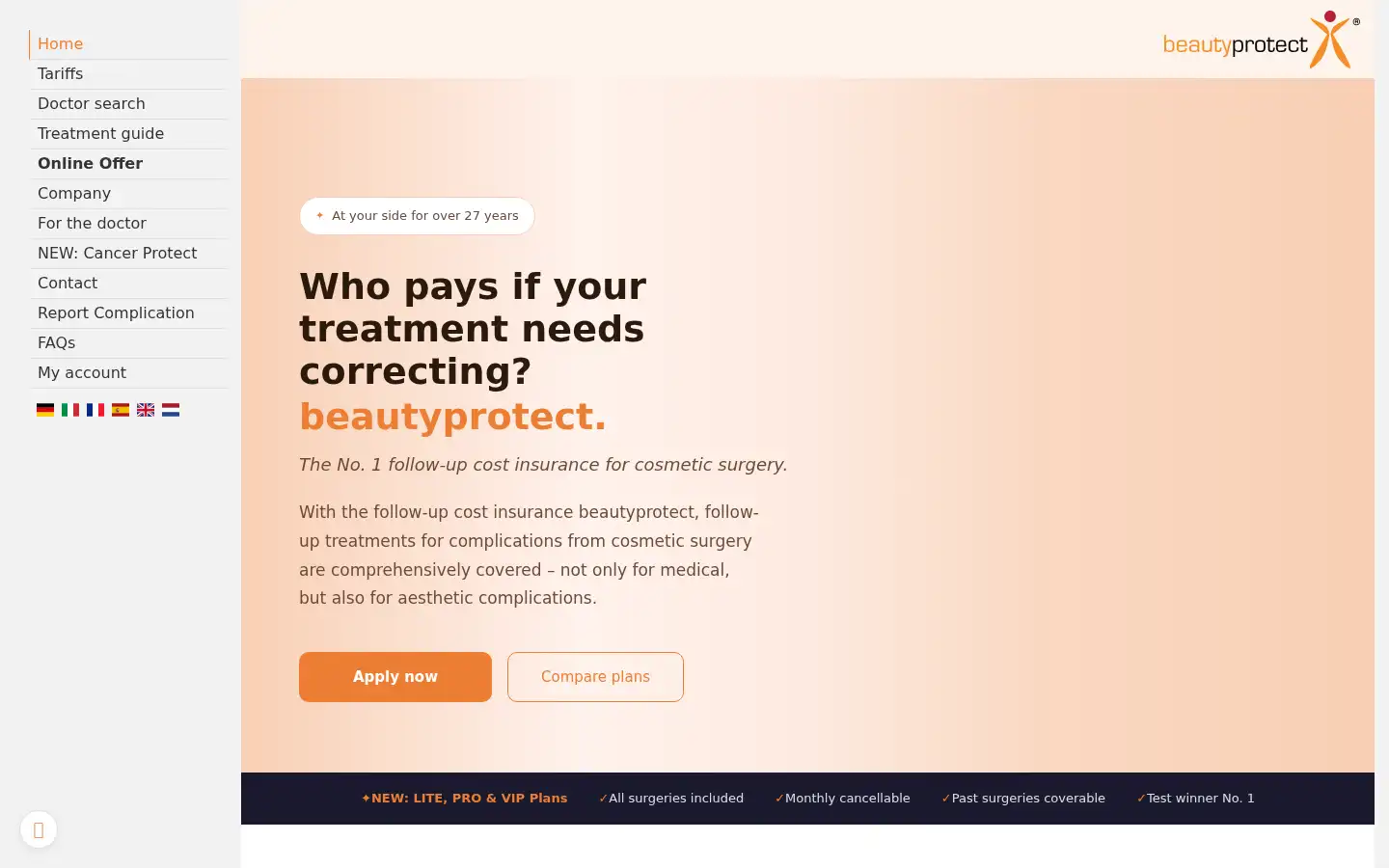 Screenshot of beautyprotect.com