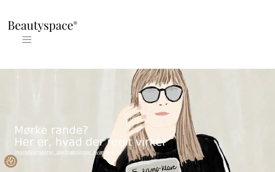 Screenshot of beautyspace.dk