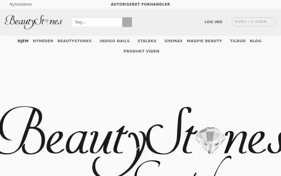 Screenshot of beautystones.dk