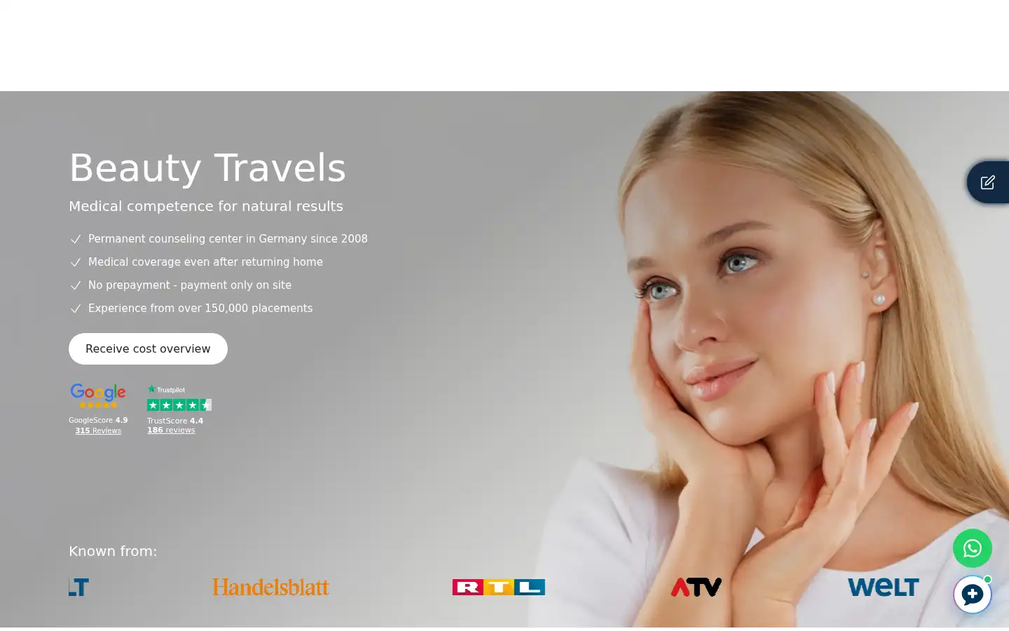 Screenshot of beautytravels24.com
