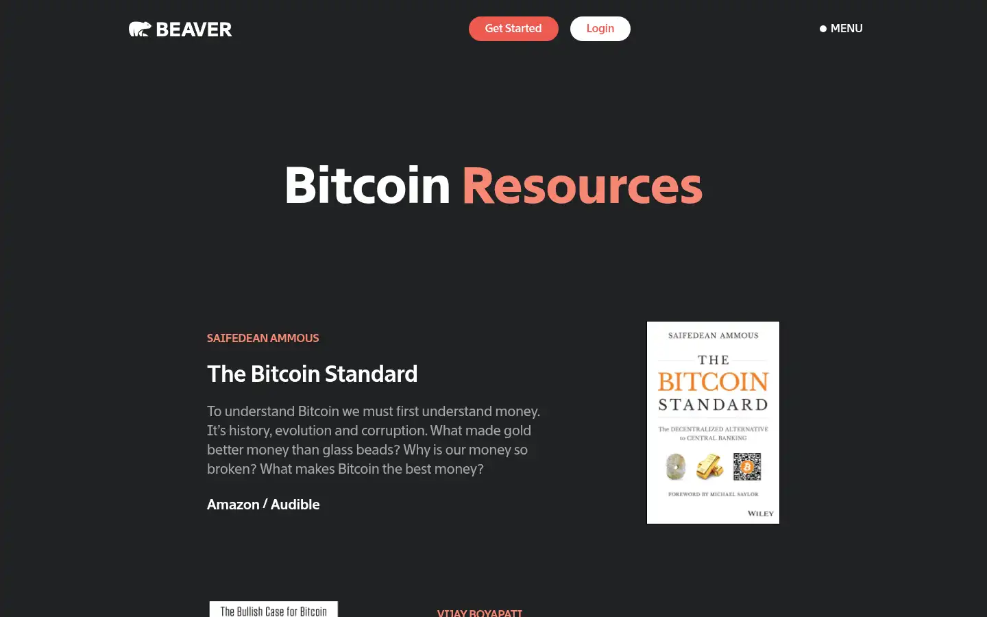 Screenshot of beaverbitcoin.com