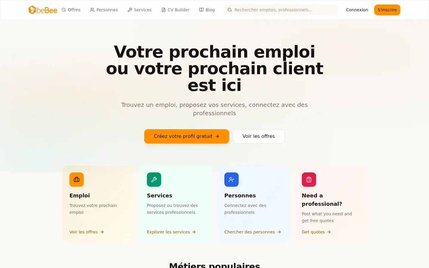 Screenshot of bebee.com