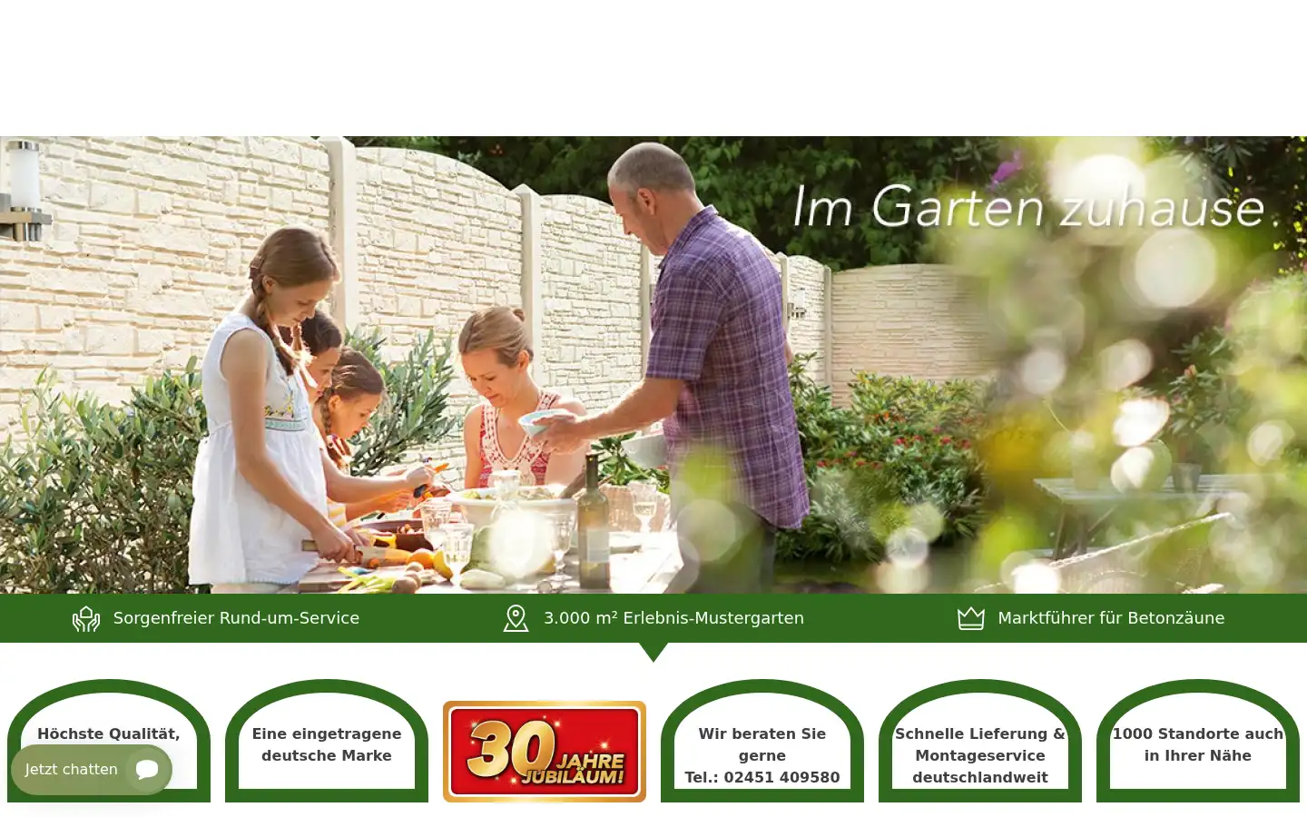 Screenshot of beckers-betonzaun.de